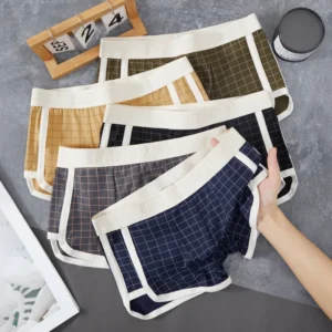 Boxer Retro Cuadriculado – Comodidad con Estilo