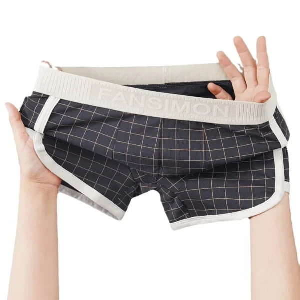 Boxer Retro Cuadriculado – Comodidad con Estilo
