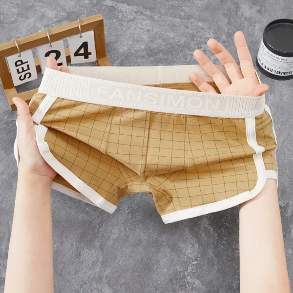 Boxer Retro Cuadriculado – Comodidad con Estilo
