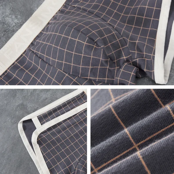 Boxer Retro Cuadriculado – Comodidad con Estilo