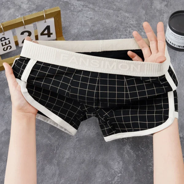 Boxer Retro Cuadriculado – Comodidad con Estilo